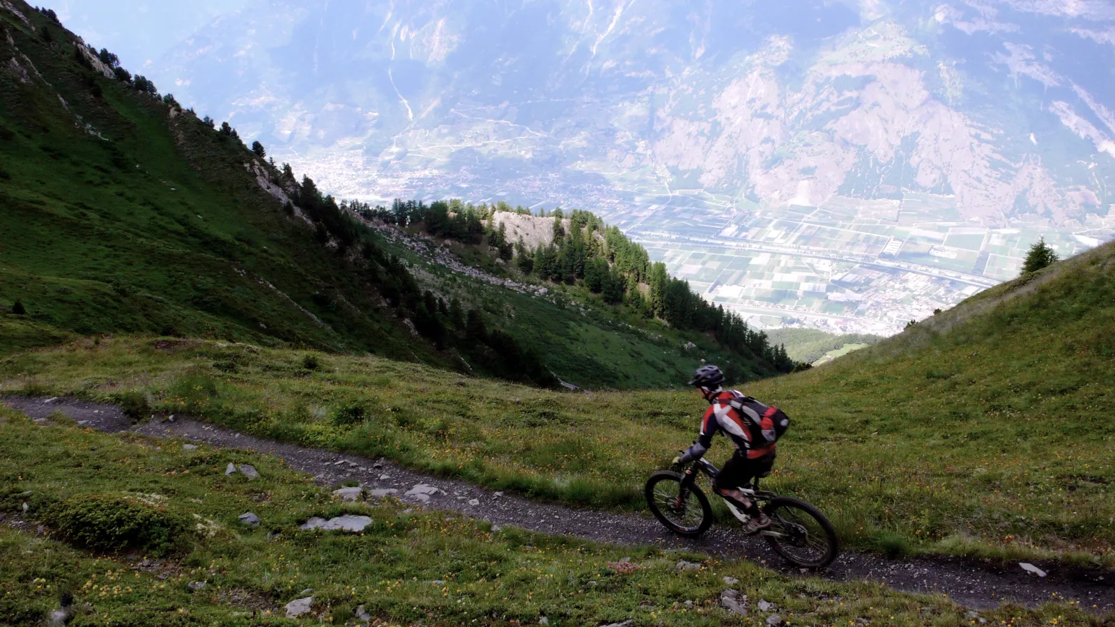 Biking in Alps, Verbier, Switzerland